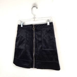 REVOLVE Black Textured Skirt